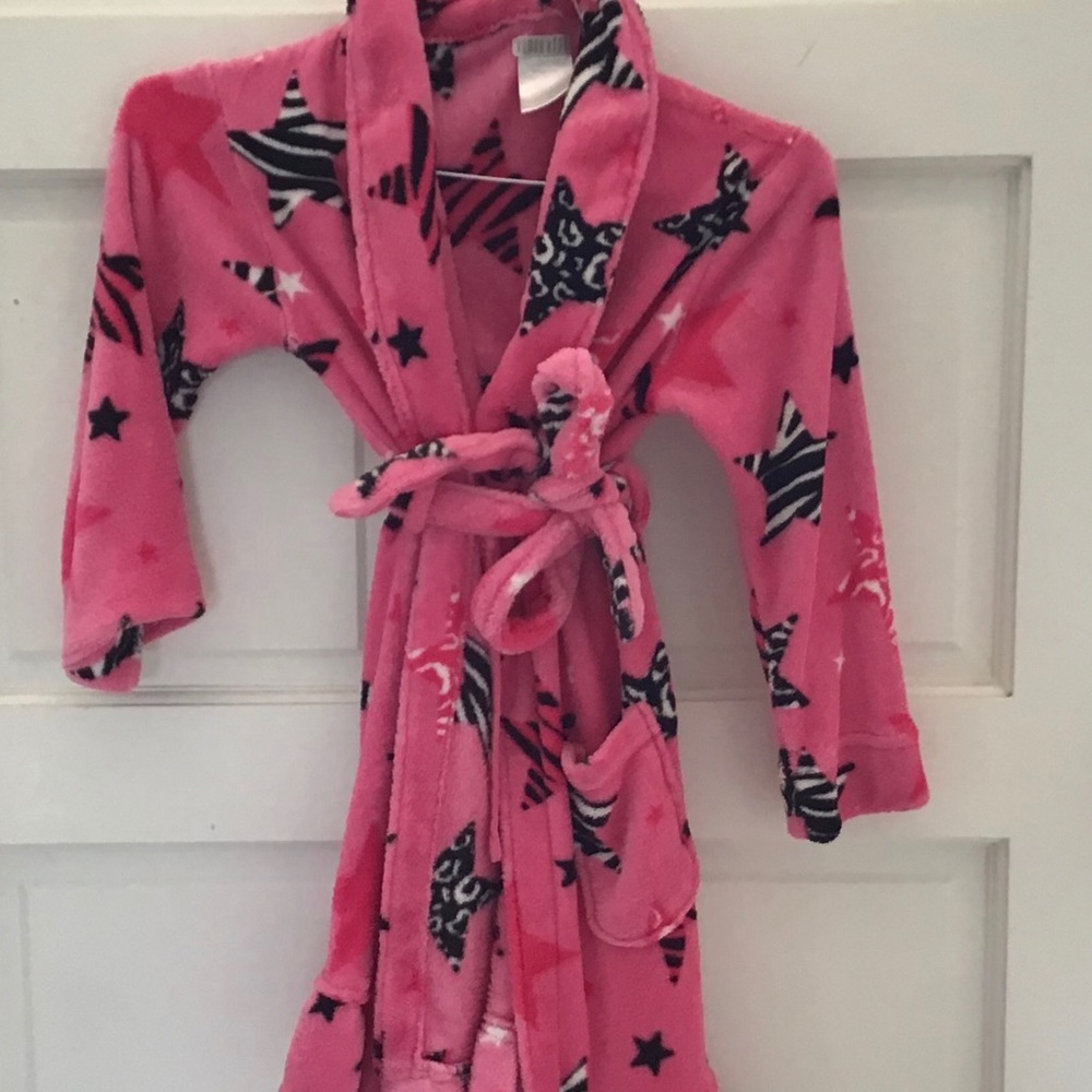 Pink and black robe with stars!